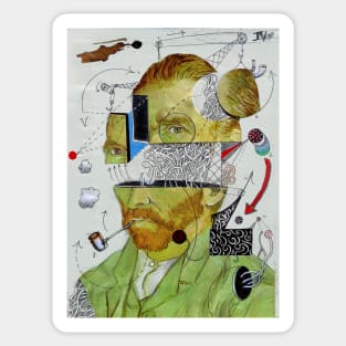 Vincent for the novice deconstructed Sticker